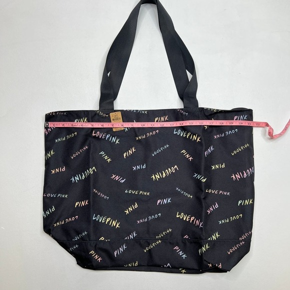 New Victoria's Secret Pink Weekender Tote Bag Rainbow Script Logo - Picture 5 of 9